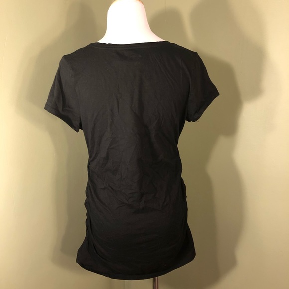 M Liz Lange Maternity for Target tee-shirt. Black. - Picture 5 of 7